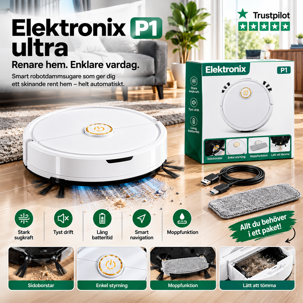 Elektronix P1 Ultra - Dammsuger & Moppar